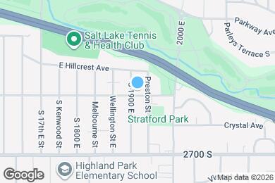 Map image of the property - 1911 E Stratford Ave