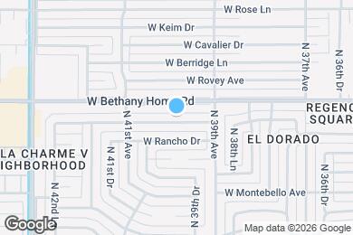 Map image of the property - 3940 W Palo Verde Dr