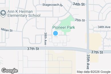 Map image of the property - 3600 Ponderosa Ct