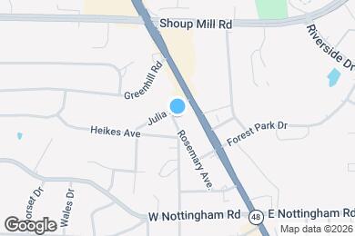 Map image of the property - 4616 Catalpa Dr.