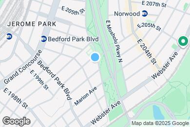 Map image of the property - 306 E Mosholu Pky S