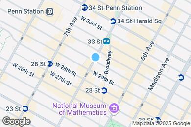 Map image of the property - 50 W 30th St
