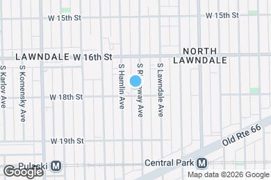 Map image of the property - 1652 S Ridgeway Ave