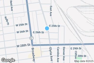 Map image of the property - 2550 Elyria Ave