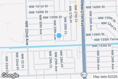 Map image of the property - 2885 NW 155th Terrace
