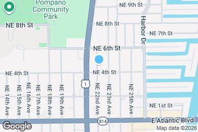 Map image of the property - 412 NE 22nd Ave
