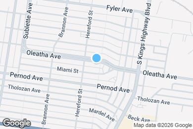 Map image of the property - 4976 Oleatha Ave