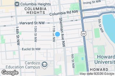 Map image of the property - 1023 Fairmont St NW