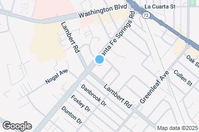 Map image of the property - Whittier Santa Fe Apartments
