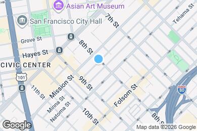 Map image of the property - 701 Minna St