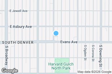 Map image of the property - 2070 S Pearl St