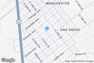 Map image of the property - 1820 Fairfax Ave