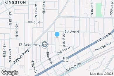 Map image of the property - 821 50th St N