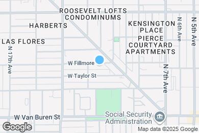 Map image of the property - 1123 W Fillmore St