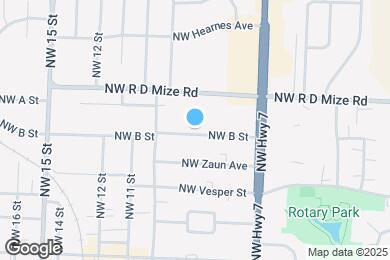 Map image of the property - 811 NW B St