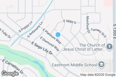 Map image of the property - 1041 E Platinum Way