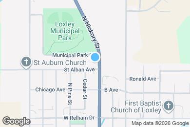 Map image of the property - 1060 W Saint Alban Ave