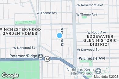 Map image of the property - 1706 W Glenlake Ave