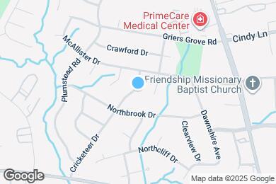 Map image of the property - 3400 Cricketeer Dr