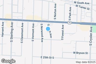 Map image of the property - 2318 S Scott Ave