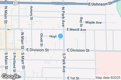 Map image of the property - 36 N Park Ave