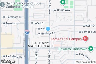 Map image of the property - 2302 W Berridge Ln