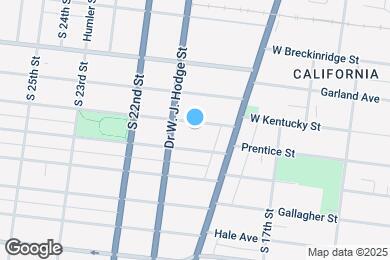 Map image of the property - 1832 W Kentucky St