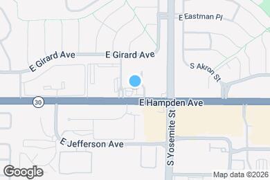 Map image of the property - 8711 E Hampden Ave