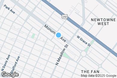 Map image of the property - 2025 Monument Ave