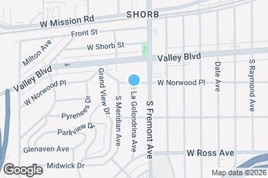 Map image of the property - 1602 La Golondrina Ave
