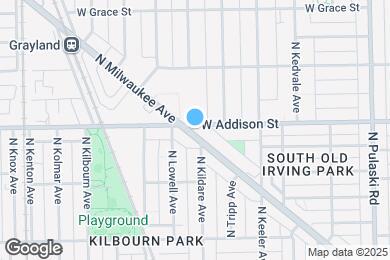 Map image of the property - 3585 N Milwaukee Ave