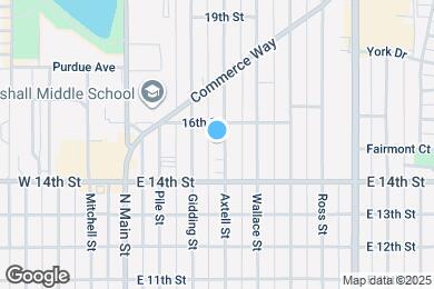 Map image of the property - 1428 Axtell St