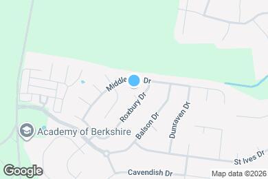 Map image of the property - 1316 Roxbury Ct