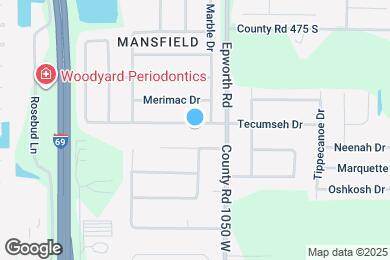 Map image of the property - 10571 Tecumseh Dr
