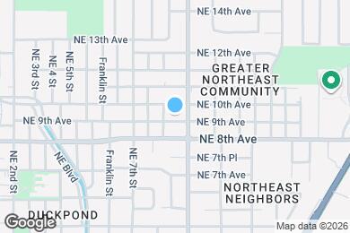 Map image of the property - 816 NE 9th Ave