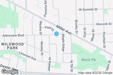 Map image of the property - 1015 Arborview Blvd
