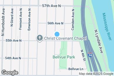 Map image of the property - 5500 N Bryant Ave