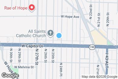 Map image of the property - 4023 N 24th Pl