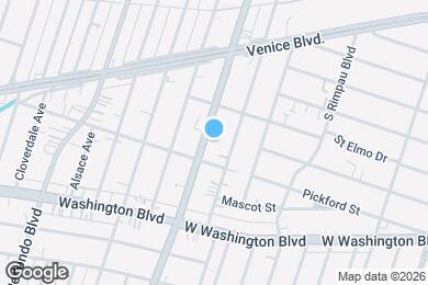 Map image of the property - 1740 S La Brea Ave