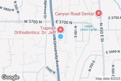 Map image of the property - 3550 N University Ave