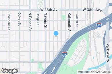 Map image of the property - 3526 Mariposa St