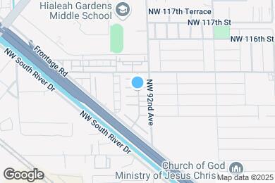 Map image of the property - 11027 W Okeechobee Rd