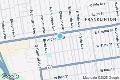 Map image of the property - 33 S Princeton Ave