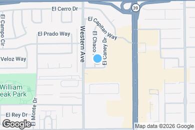 Map image of the property - 7690 El Chaco Dr