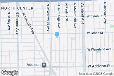 Map image of the property - 3746 N Hermitage Ave