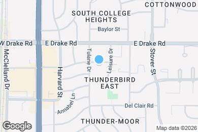 Map image of the property - 405 E Thunderbird Dr