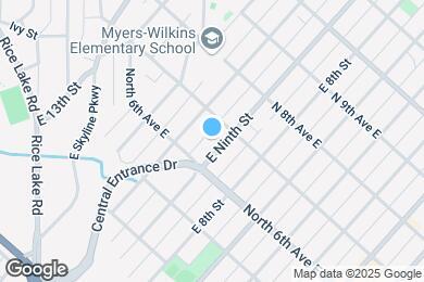 Map image of the property - 617 E Ninth St