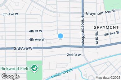 Map image of the property - 921 4th Ave W