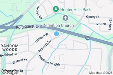 Map image of the property - 1821 Merritt Dr