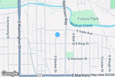 Map image of the property - 626 S Market St